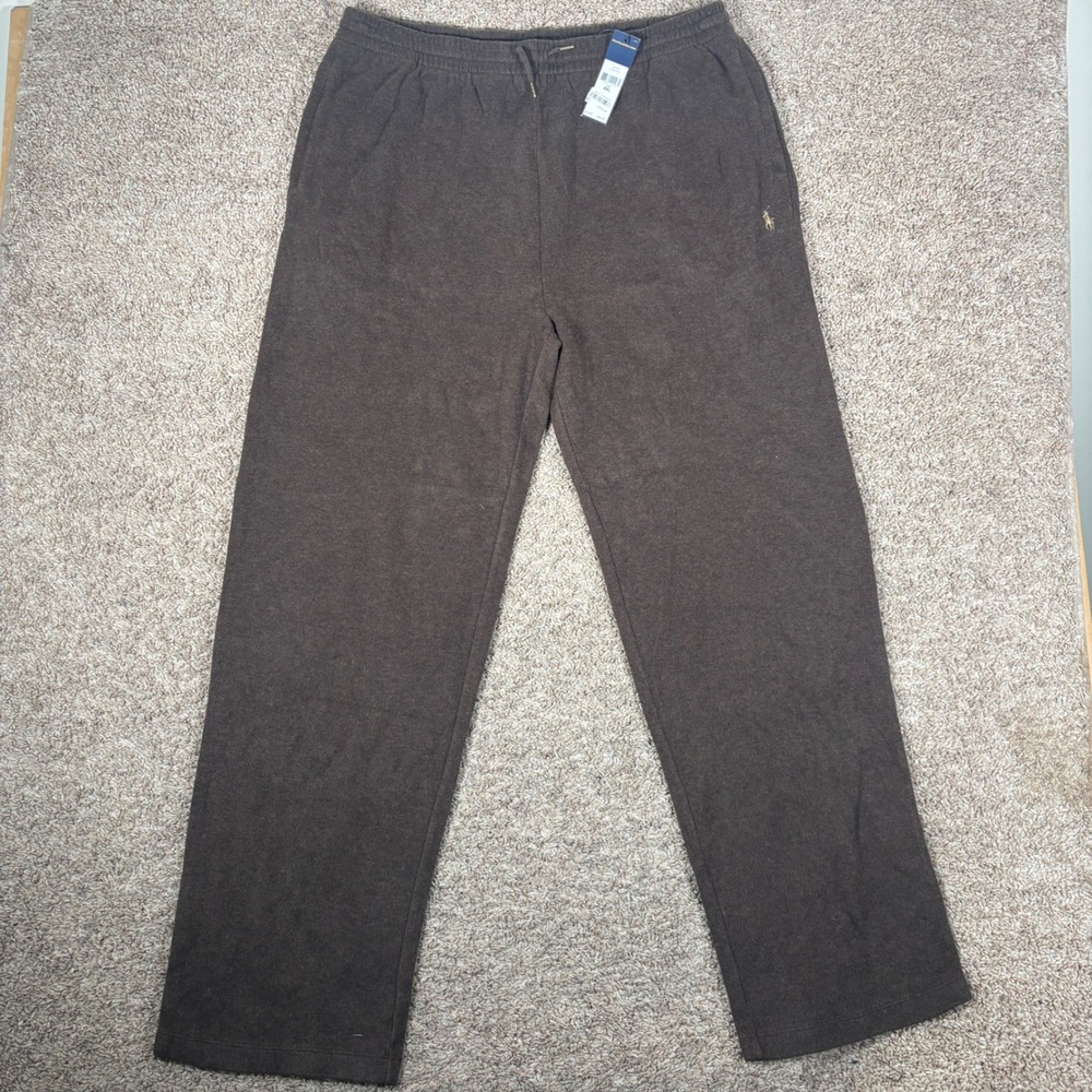 Polo Ralph Lauren Mens XXL Brown Heathered Knit Lounge Pants New With Tags